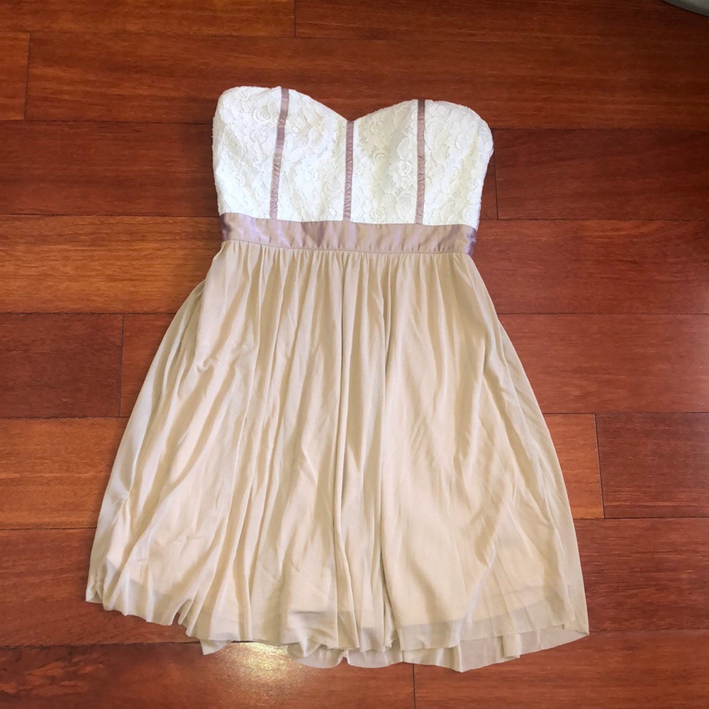 strapless dress